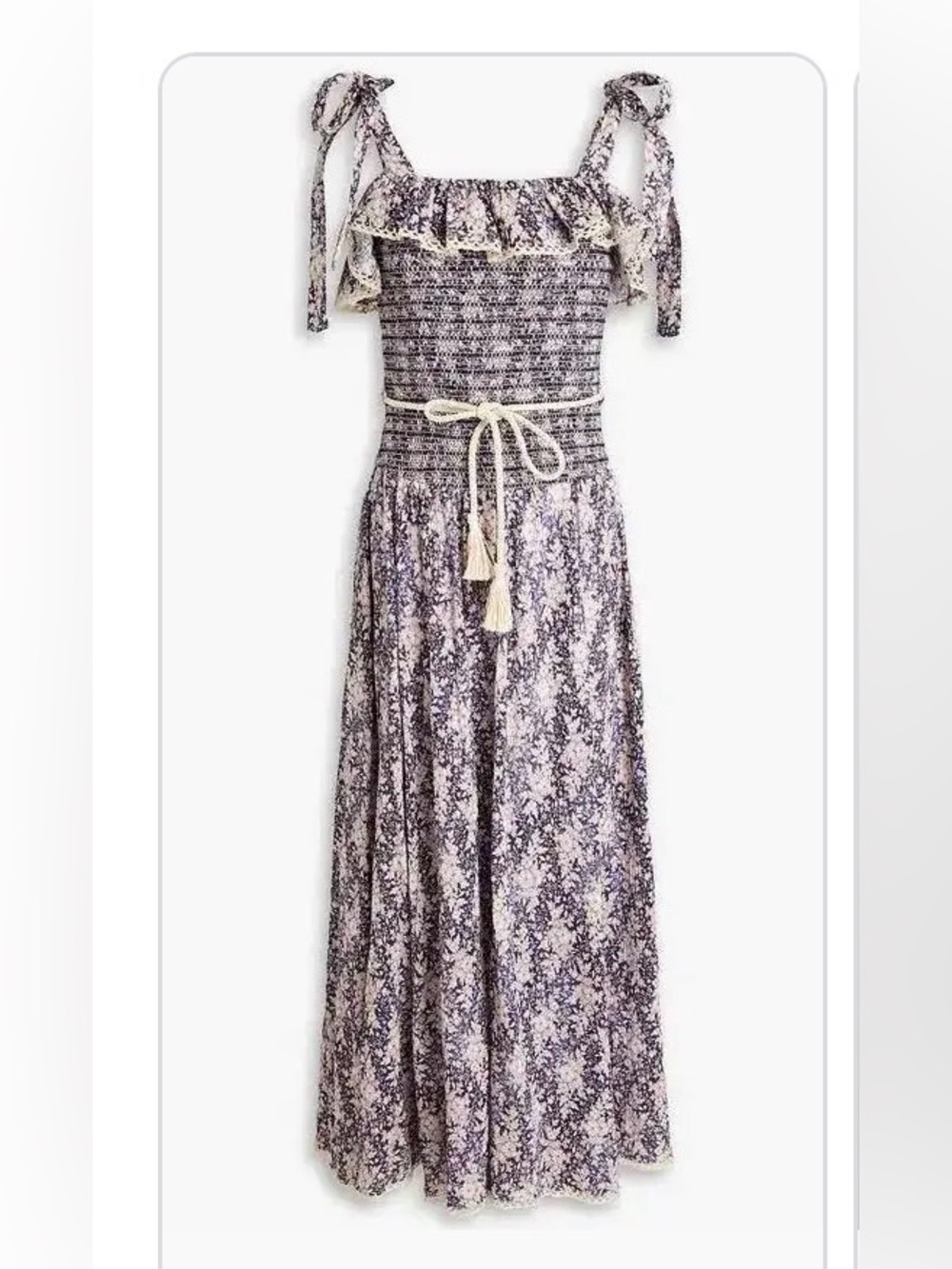 Zimmermann Vitali Floral Print Jacquard Midi Dress Size 1 Authentic